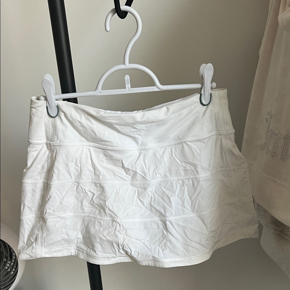 lululemon Pace Rival White Skirt